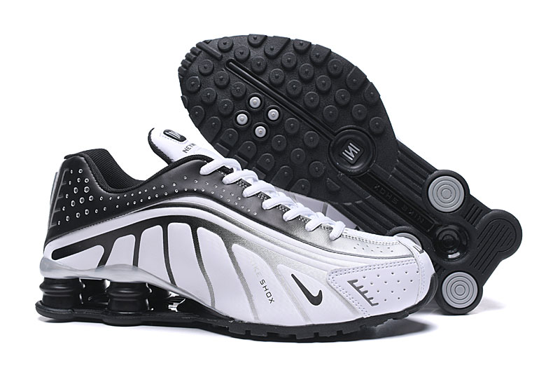 Men's Running Weapon Shox R4 Shoes Black White BV1387-003 028